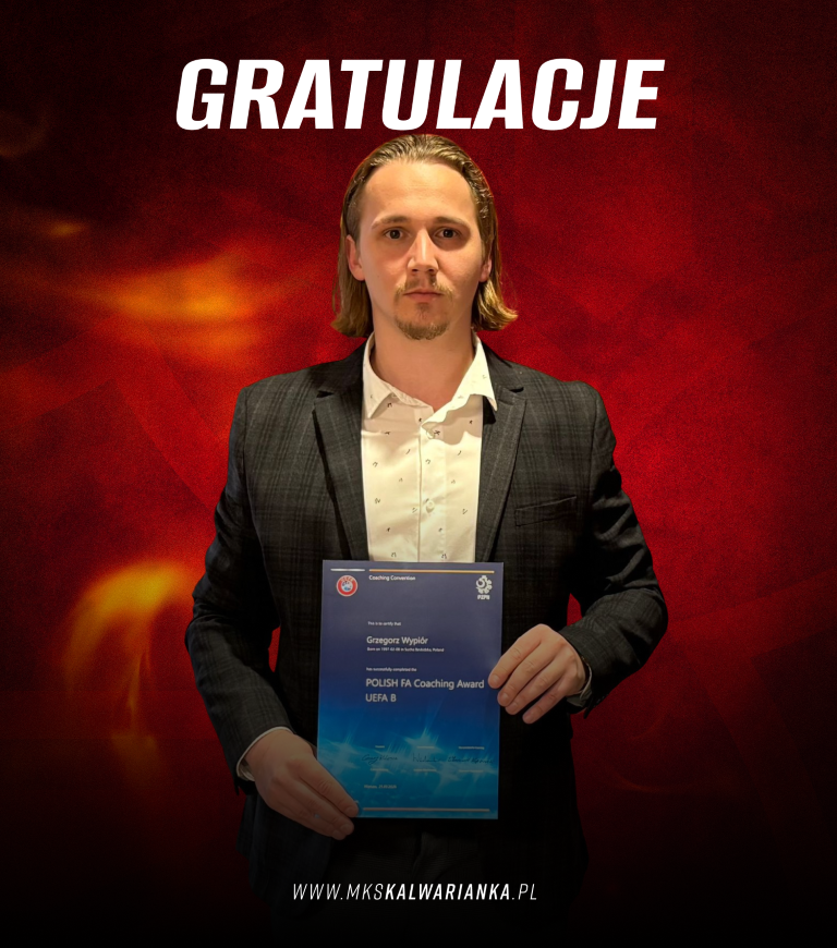 Grzegorz Wypiór z licencją UEFA B